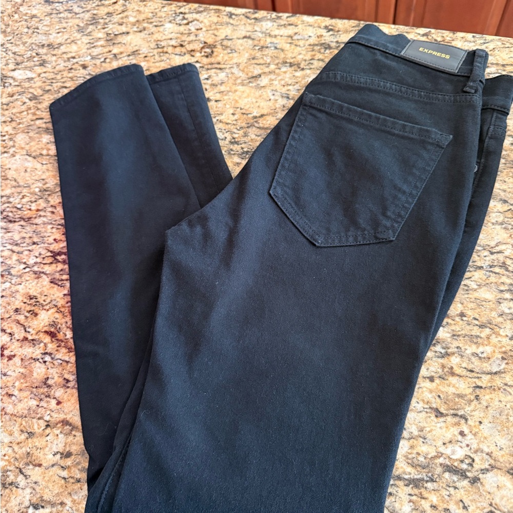 Express Women's Skinny Jeans - Black - Picture 4 of 9